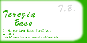 terezia bass business card